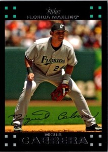 2007 Topps Miguel Cabrera #50 Florida Marlins Baseball Card