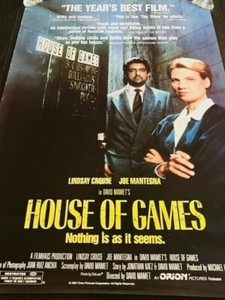 Movie Theater Cinema Poster Lobby Card 1987 House of Games Joe Mantegna Crouse