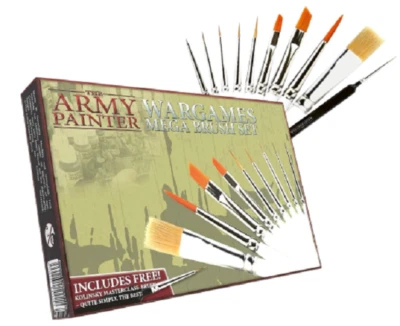 The Army Painter Mega Brush Set - Miniature Paint Brush Set - Free Shipping