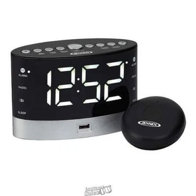 Jensen AM/FM Alarm Clock Radio  with Wireless Pillow Vibrating Technology FM2002 - Image 1 of 2