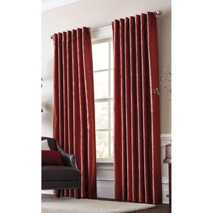 84 in Spice Light Filtering Standard Lined Back Tab Single Curtain Panel - Picture 1 of 4