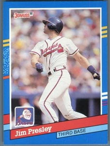Donruss Atlanta Braves Jim Presley 1991 #173a - Imagen 1 de 2