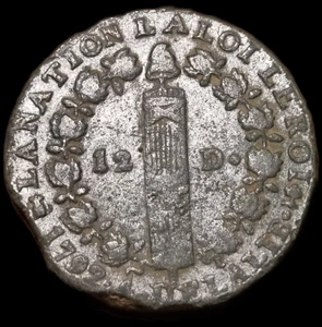 12 Deniers 1792 T Louis XVI - Foto 1 di 2