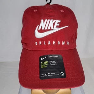 Oklahoma Sooners Nike OU Gorra Ajustable con Correa Sombrero Heritage86 - Imagen 1 de 14