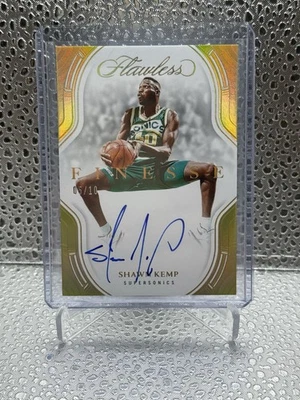 2024-25 Panini Flawless Shawn Kemp Finesse Signatures Auto Gold #’d /10 Clean 💎 - Image 1 of 4