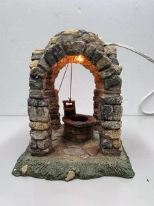 1997 Fontanini Krippe 8" beleuchteter Wunschbrunnen #94884 funktioniert mit Box - Bild 1 von 4