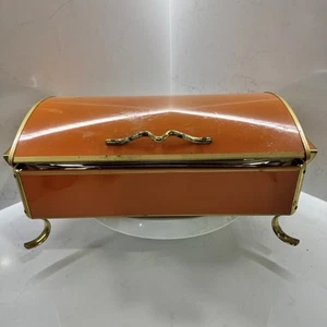 Vintage MCM chafing dish or casserole server Fire King by Anchor Hocking - Picture 1 of 16