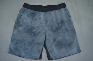 Lululemon Shorts Men's XL Marbled Blue T.H.E. Short Linerless 9” Inseam - Picture 1 of 11