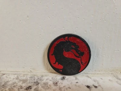 1992 Vintage Mortal Kombat Red Pog's Slammer Plastic RARE FAST SAME DAY SHIPPING - Image 1 of 4