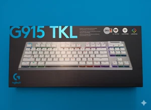 Logitech G915 TKL Tactile Kabellose Gaming-Tastatur, Deutsch (Qwertz) - weiß - Bild 1 von 5