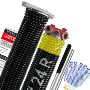Paar 1,75" Garagentor Drehfedern Set mit rutschfesten Wickelstangen & Handschuh... - Bild 1 von 6