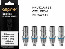 Aspire BVC 0.7 MESH Coil x Nautilus 20-25 Watt ( Nautilus 2,2s Artery Pal)100% I
