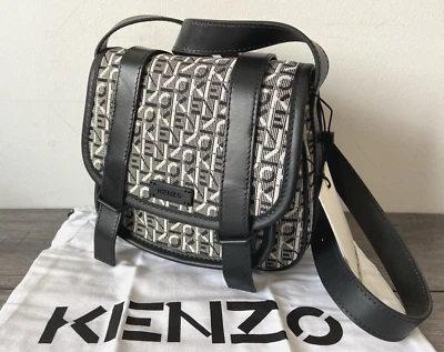 Bolso Mensajero/Silla Con Logo Monograma Jacquard KENZO BNWT - Imagen 1 de 4