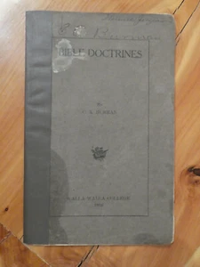 1918 Bible Doctrines by C. A. Burman Autographed Walla Walla 7th-day Adventist - Bild 1 von 6