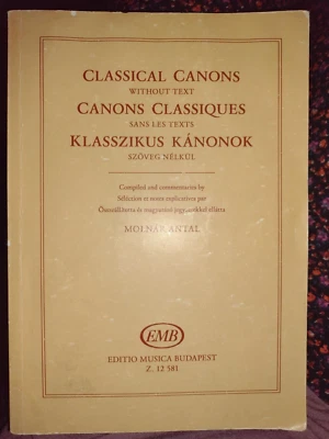 Classical Canons without text Molnar Antal USED Sight Singing book - Image 1 of 2