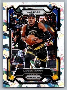 Moses Moody Cracked Ice Prizm Warriors 2023-24 Panini Prizm Basketball - Picture 1 of 2