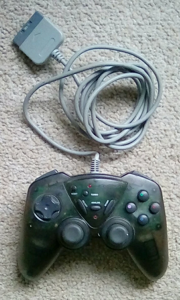 PlayStation One Analogue Controller With Turbo PS1 PSOne PS 1 PSX Joytech - Image 1 of 1