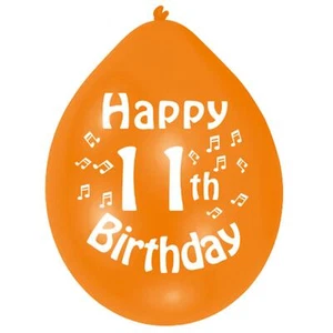 Globos coloridos decoración 10 piezas feliz cumpleaños edad látex niños fiesta favor - Imagen 1 de 18