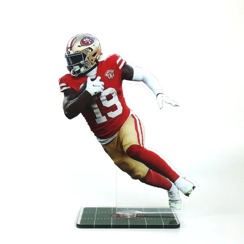 Deebo Samuel Figure #19 San Francisco 49ers Runs for Touchdown Figurine Ornament Cover