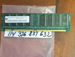 128MB SDRAM PC SD SYCH PC CL2 100 PC 100 100HMZ 168PIN NON-ECC 16CHIPS 8X8   - Picture 1 of 1