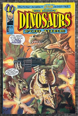 Dinosaurs For Hire #1 Malibu Comics 1993 Tom Mason Mitch Byrd - Image 1 of 2