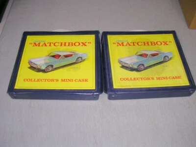 TWO (2) VINTAGE 1967 Official Matchbox Collectors Mini Case by Lesney No. 8 - Image 1 of 4