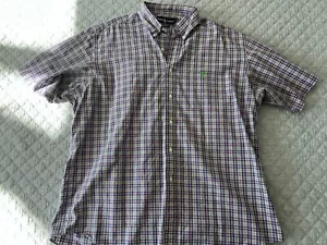 Men’s RALPH LAUREN long sleeve Button Up SHIRT Purple/Pink PLAID size XL - Picture 1 of 6