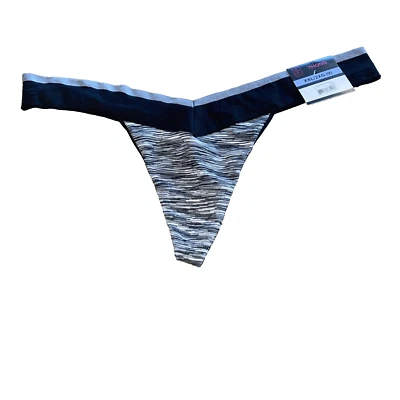 No Boundaries Gris Negro Sissy Tanga Panty Ropa Interior Sin Costuras Talla Grande 2X Nuevo con Etiquetas Foto 1 de 2