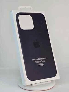 Genuine Apple iPhone 16 Pro Max Silicone Case w/Magsafe - Black - Open-Box - Photo 1 sur 1