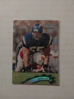 Junior Seau 1997 Topps Stadium Club Card #1 NFL San Diego Chargers HOF - Image 1 of 2
