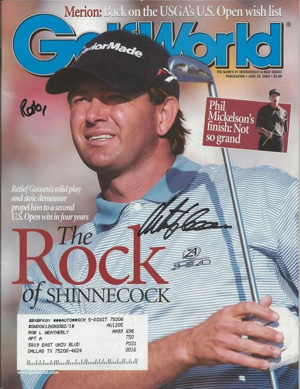 Retief Goosen Signed 2004 Golf World Full Magazine - Image 1 of 1