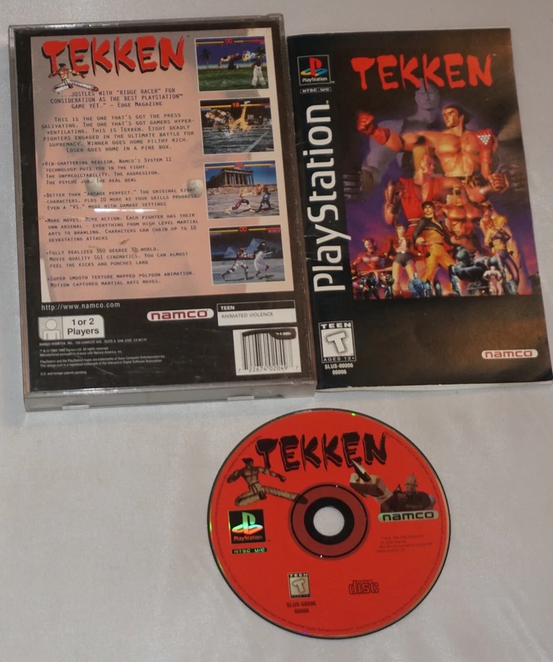Tekken 1 (Sony Playstation 1 ps1) Caja Larga Completa Foto 1 de 1