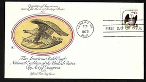 #1596 13c Eagle & Shield - Fleetwood FDC - Picture 1 of 2
