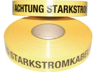 KELMAPLAST G. KELLERMANN GMBH MULTICOLL 15 015 040 250 01 0003 Trassenwarnband Aufdruck Achtung Starkstromkab