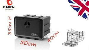 DAKEN Tool Box 50x35x40cm Lorry Tool Case Truck Side Locker inc. Brackets