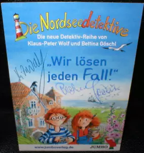 Klaus-Peter Wolf, Bettina Göschl, Autogramm, original signiert! Hospiz am Meer! - Bild 1 von 1