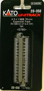 NEW N Kato #20-050 Unitrack 3-4 1/4" 78-108mm Expansion Track - Picture 1 of 1