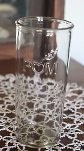 POM Tea Vintage Clear Embossed Glass - Picture 1 of 5