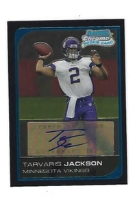 Tarvaris Jackson 2006 Bowman Chrome Rookie Autograph Card, # 247, Vikings - Picture 1 of 2