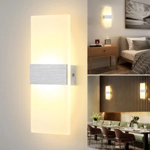 1/2PCS Modern LED Wall Light Home Lighting Fixture Up & Down Lighting Bedroom - Picture 1 of 16