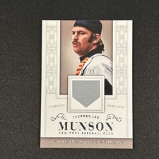 2014 Panini National Treasures #108 Thurman Munson Game Worn Jersey Patch /99