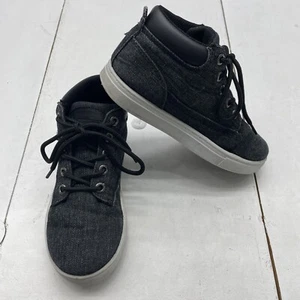 Lugz Dark Denim Black Mid Top Shoes Casual Lace Up Sneakers Youth Boys Size 13 - Picture 1 of 8