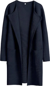 Women'S Open Front Knit Lightweight Cardigan Casual Long Coatigan Sweater Lady J - Picture 1 of 8