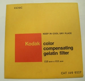 KODAK COLOR COMPENSATING FILTER NO. CC10C 5" or 125mm Square - Picture 1 of 2