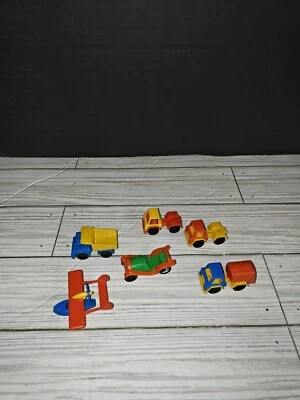 Vintage Plastic Mini Vehicles Kids Toys Trucks Cars & Plane Made In Germany - Image 1 of 4