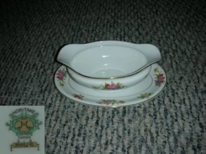 Noritake Phyllis Gravy Boat with Attached Underplate - Picture 1 of 1