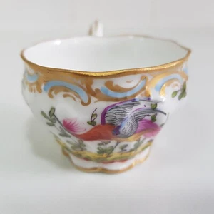 Antique Royal Chelsea Bird Tea Cup hand painted London gold anchor mark England - Picture 1 of 15