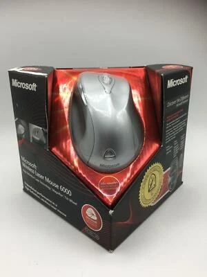 Boxed Microsoft 1053 Wireless Laser Mouse 6000 Silver (B5V-00007) - Image 1 of 3