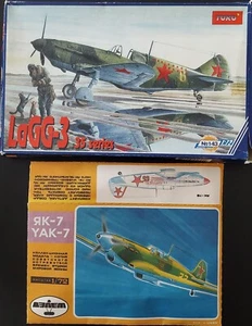 1/72 A LOT OF 2 TOKO LAGG-3 35 SERIES & YAK-7 AIRPLANE PLANE AVION - Picture 1 of 5