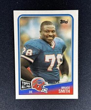 1988 Topps Bruce Smith #227 Football Card Buffalo Bills HOF